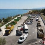 Vue aérienne de la recylerie de l'Arinella à Bastia