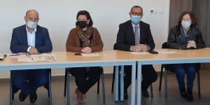 Les représentants du Syvadec, de la CAPA et de l'Education nationale