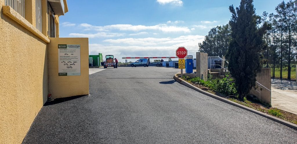 Entrée de la recyclerie de Lucciana