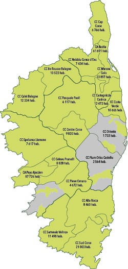 Carte des intercommunalités adhérentes au Syvadec