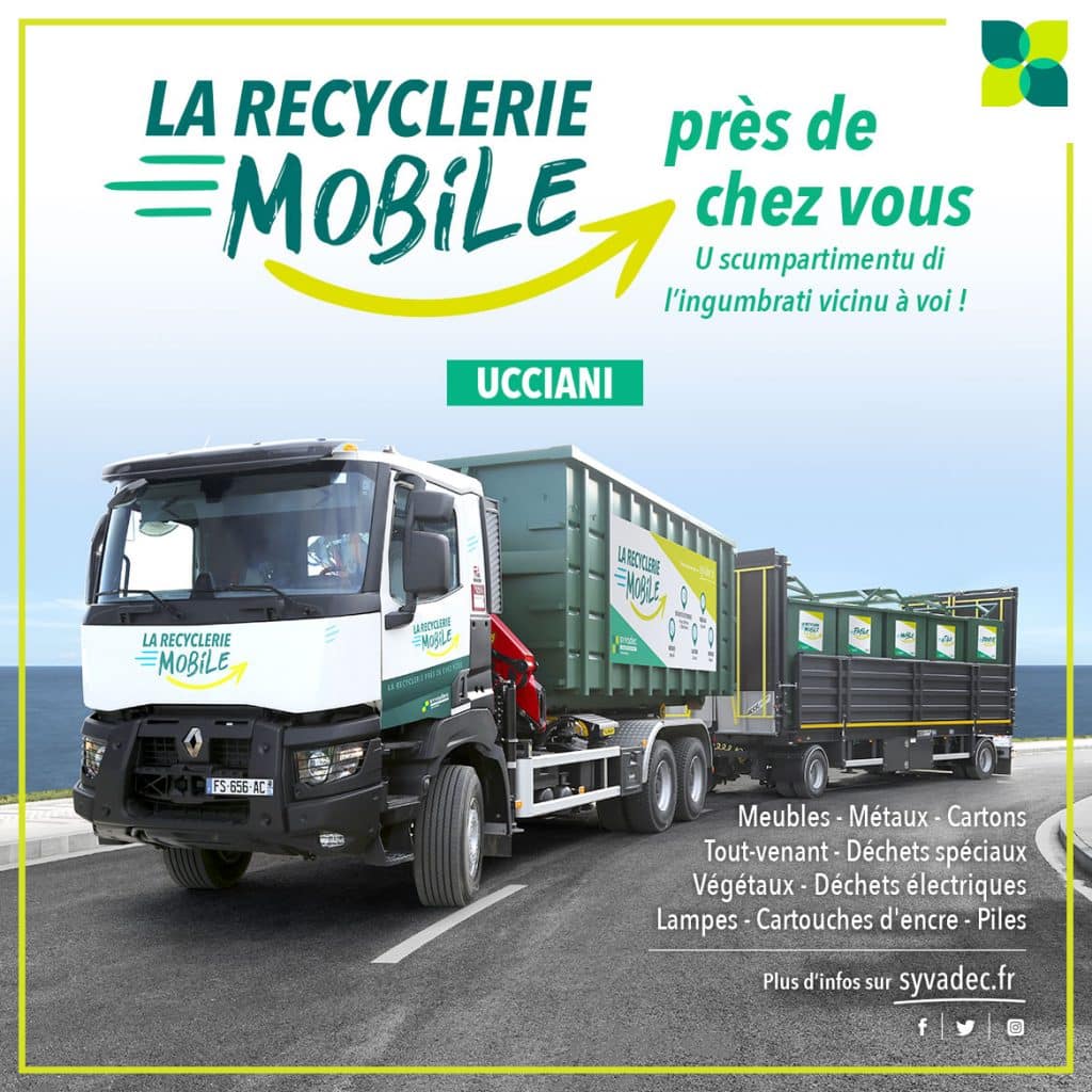 Recyclerie mobile à Ucciani