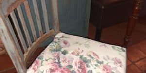 Fabriquer une galette de chaise avec des chutes de tissus par le SYVADEC