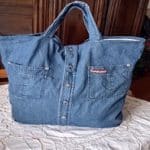Je réutilise une chemise pour créer un sac